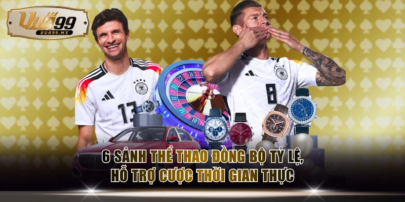 6 sảnh thể thao đồng bộ tỷ lệ, hỗ trợ cược thời gian thực