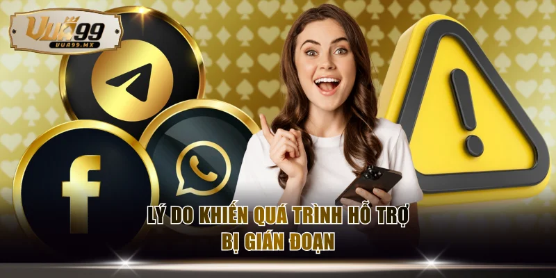 Lý do khiến quá trình hỗ trợ bị gián đoạn